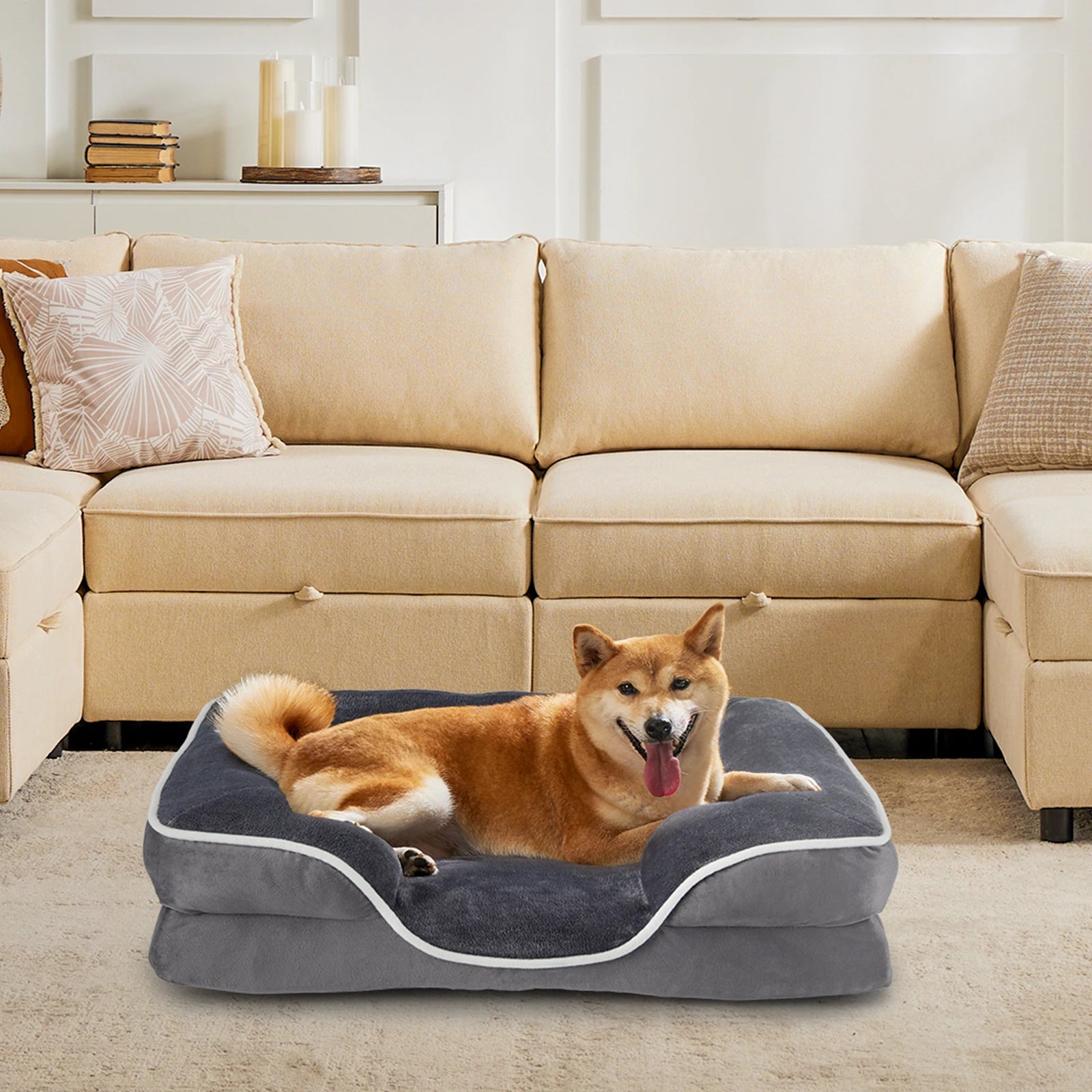 JHK Orthopedic Dog Bed Memory Foam Pet Bed for Small Dogs