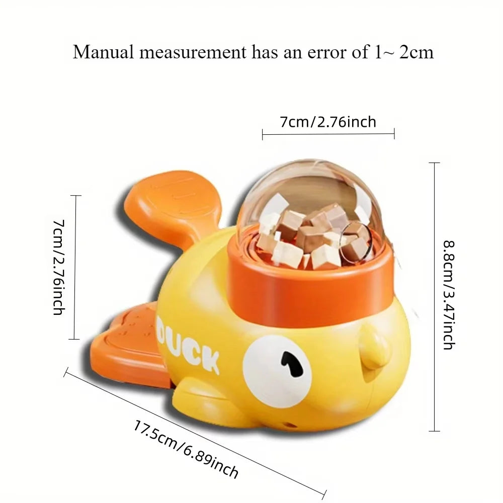 Pet slow food bowl, duck dog snack dispenser, interactive feeder