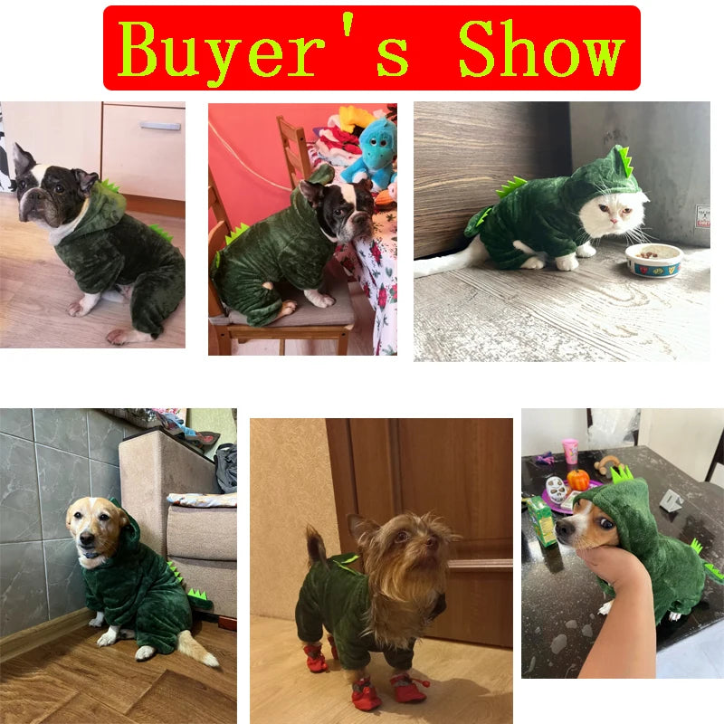 Pet Dog Clothes Soft Warm Fleece Dogs Jumpsuits