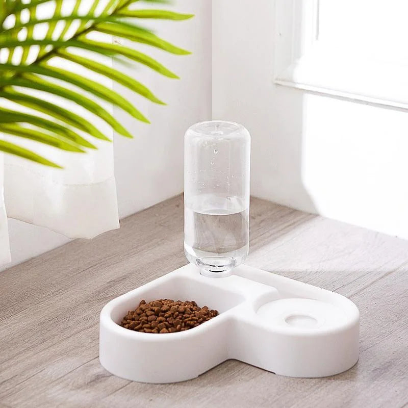 Automatic Pet Feeder & Water Bowl 500ml, Portable