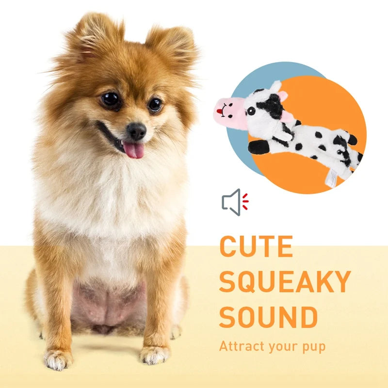Soft Plush Pet Dog Chew Bite Resistant Squeaker