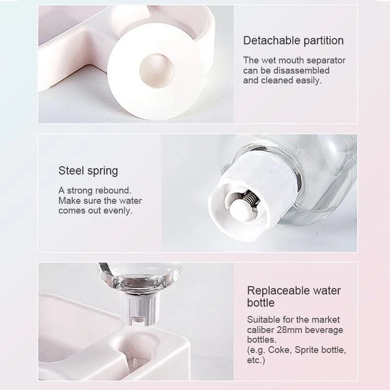 Automatic Pet Feeder & Water Bowl 500ml, Portable
