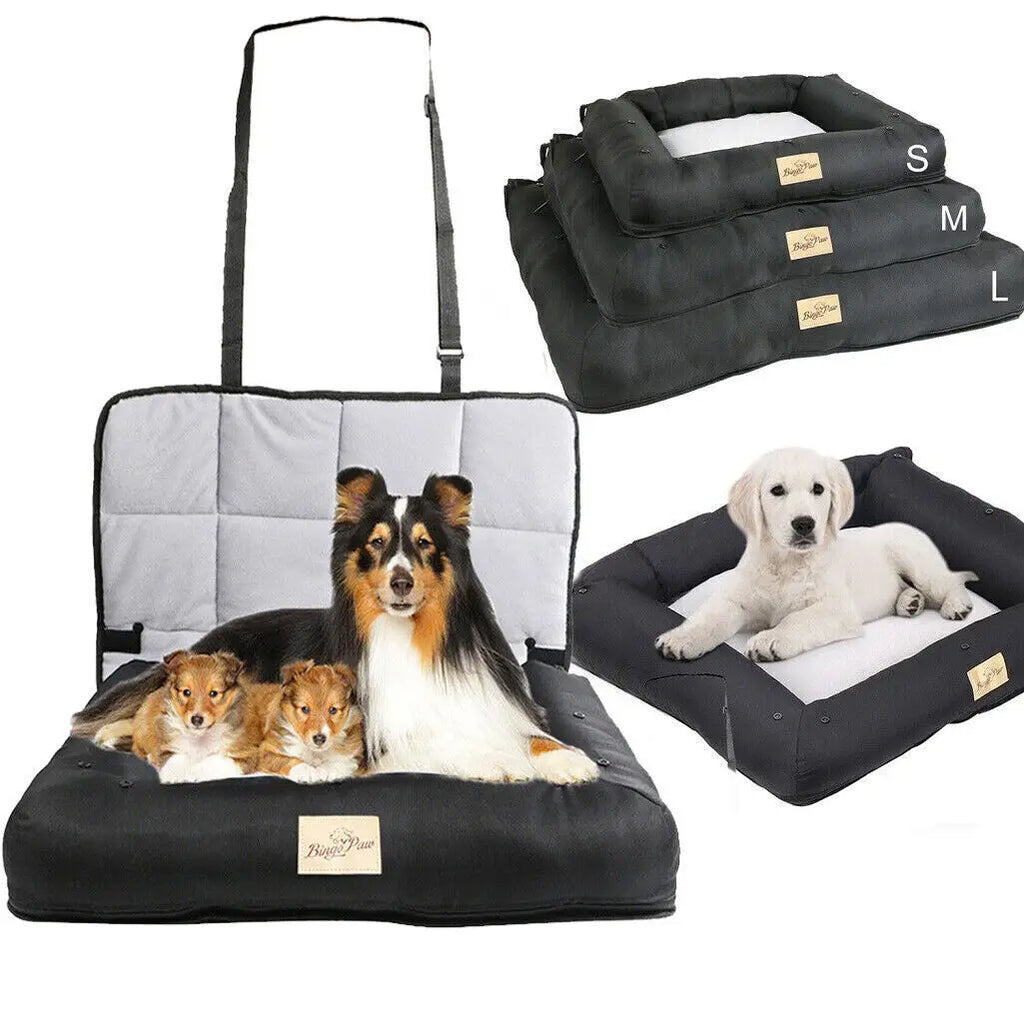 Car Seat Bed for Dog Waterproof Pet Cushion 3 Sizes