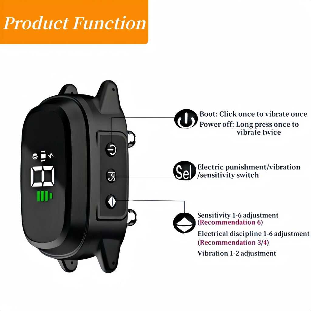 Waterproof Dog Bark Collar,Rechargeable Anti-Bark Collar For Dog.