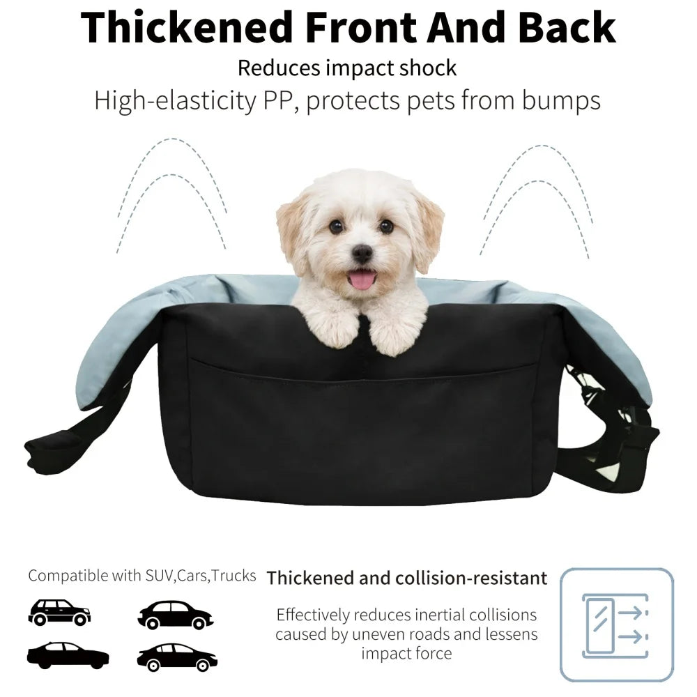 Portable Dog Car Seat Pet Puppy Booster Travel Bed