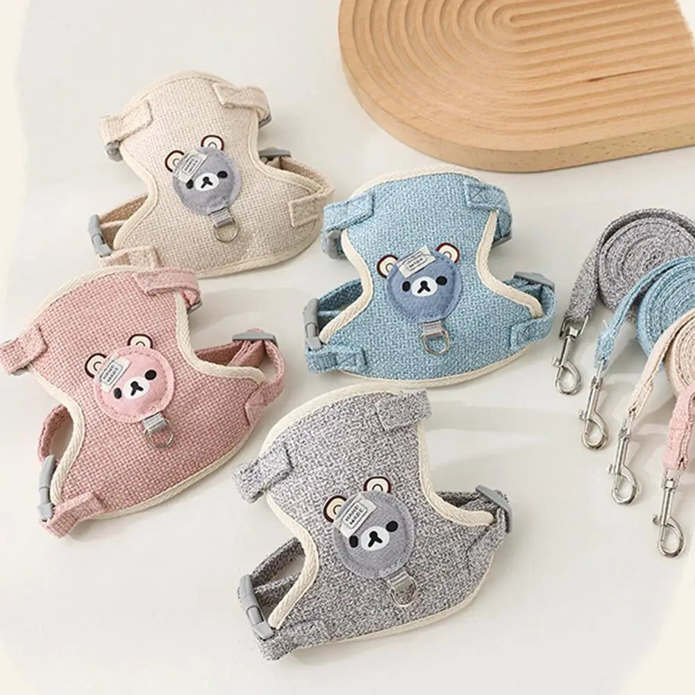 Lovely Small Pet Vest Chest Strap Dog Leash Traction Rope.