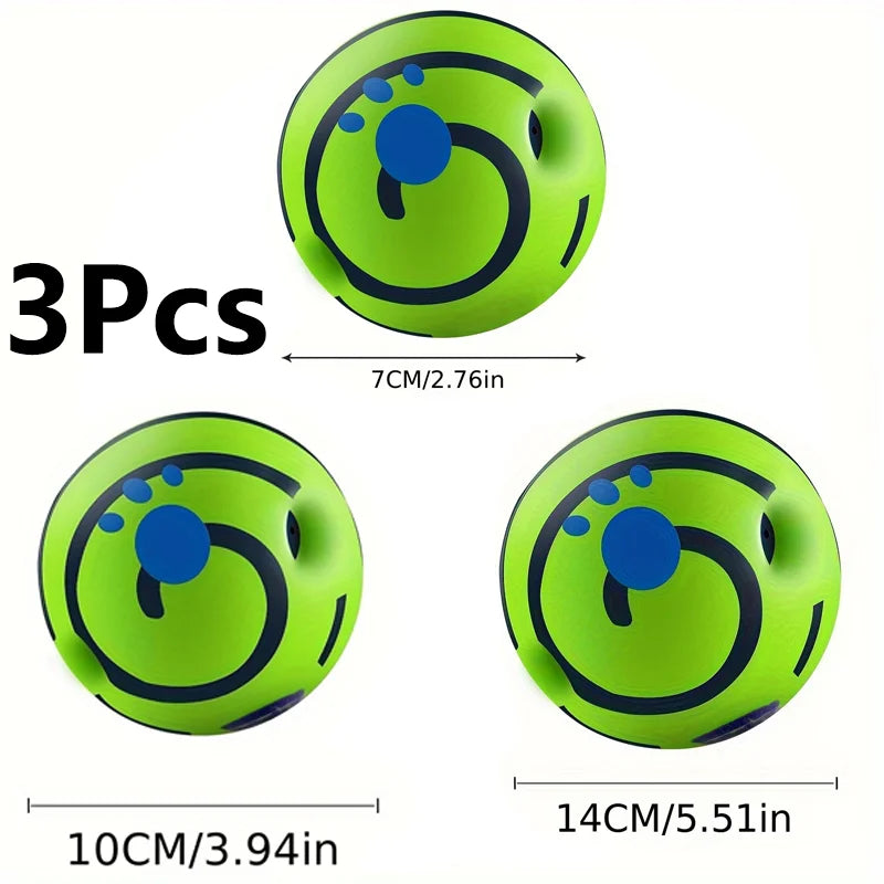 Squeaky Giggle Wobble Ball - Durable, Interactive