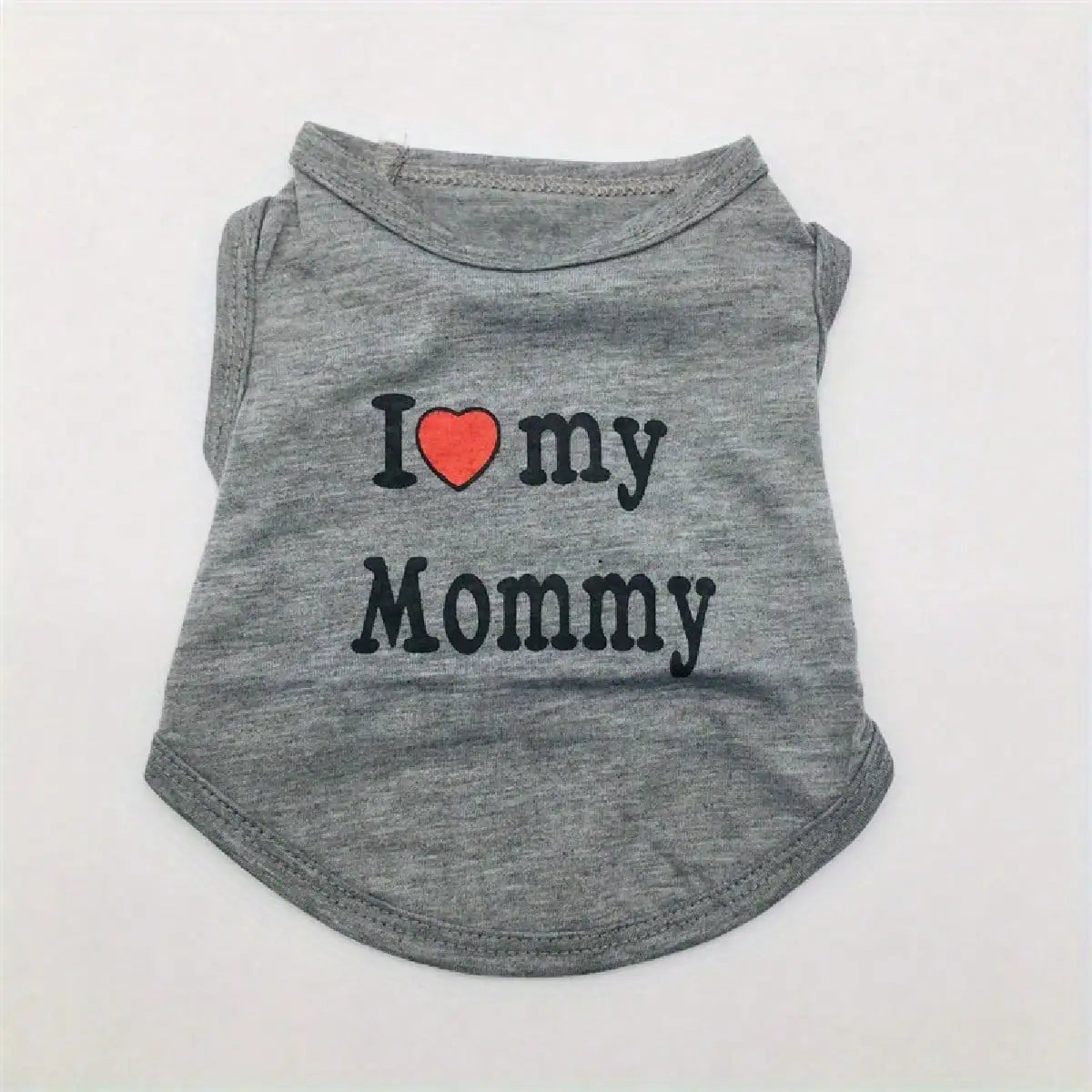 Dog Vest, "I Love My Daddy, Mommy" Puppy T-Shirt, Summer Sleeveless Vest