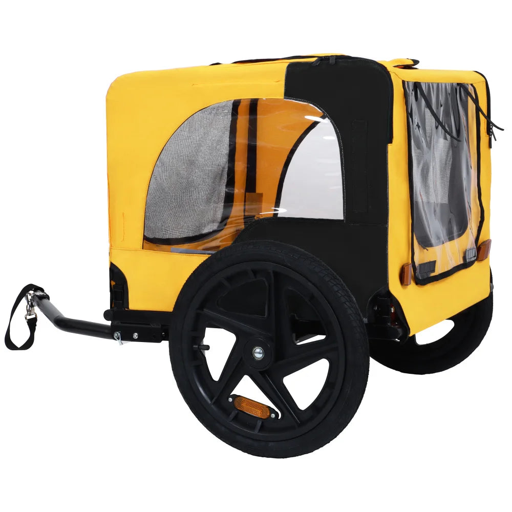 Pet Bike Trailer Dog Cart for Bicycle Easy Folding Frame Quick Release