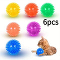 6pcs Dog Toy Balls, BPA Free Non-Toxic Plastic, Durable Spikey