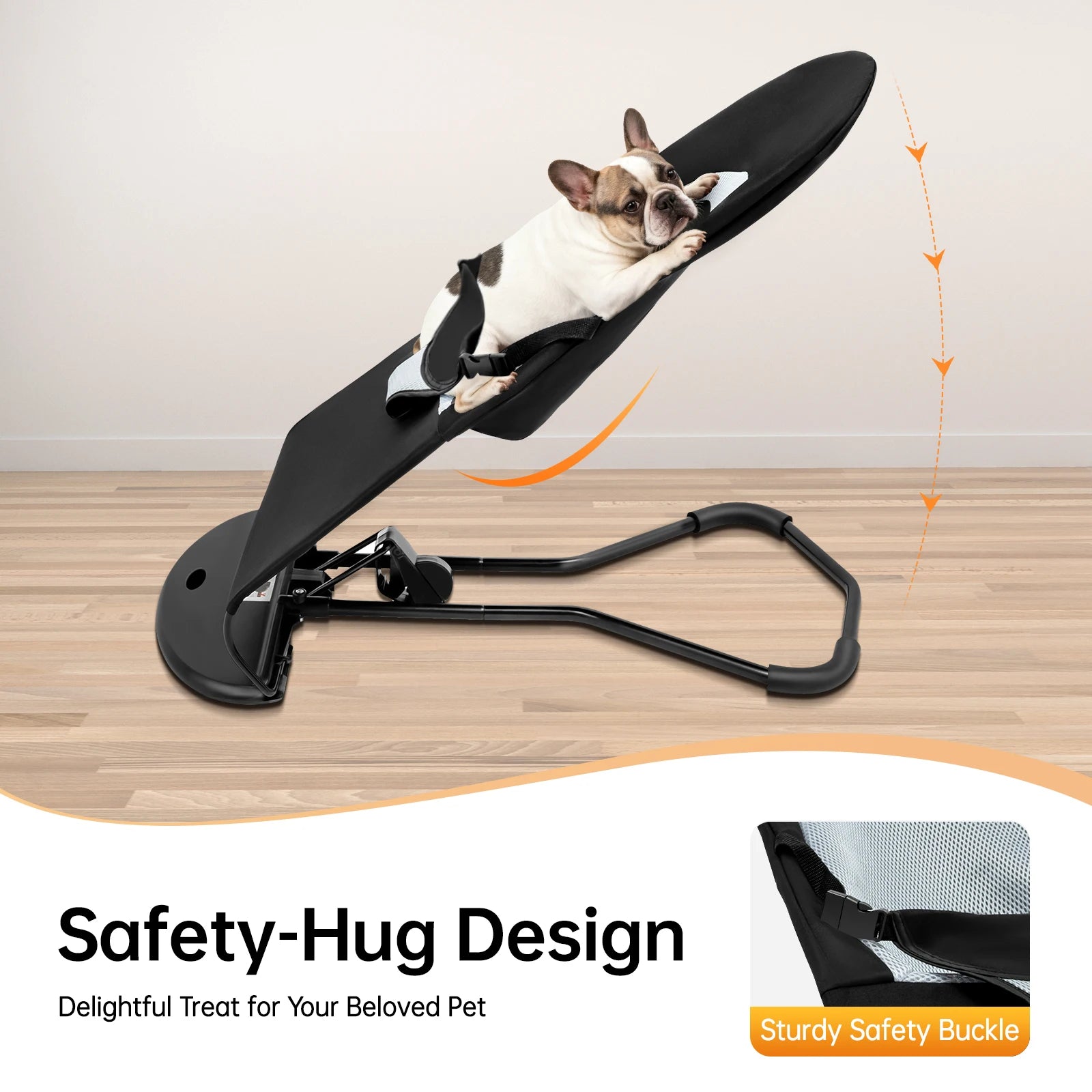 Pet Rocker Bed Foldable Pet Rocking Chair Adjustable Height