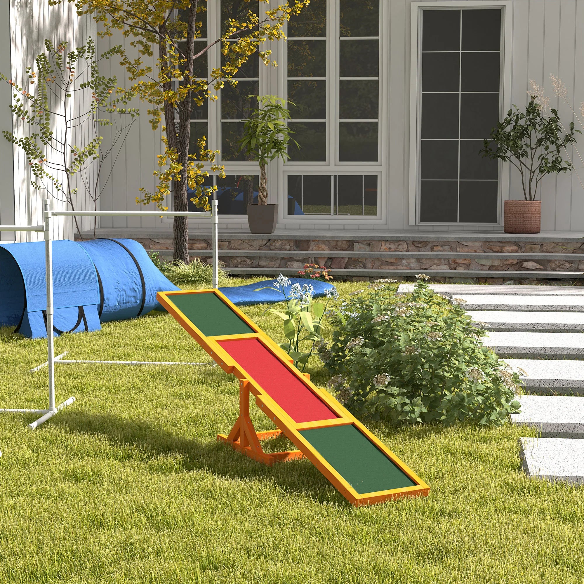 Dog Agility Seesaw Teeter Board for Training Pets Up To 88 Lbs.