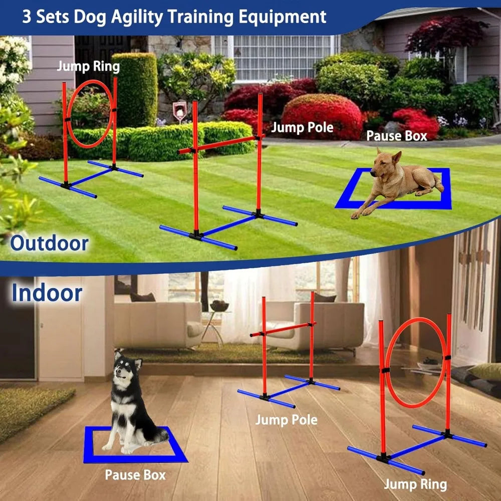 Dog Agility Training Kit Obstacle Course Starter Set