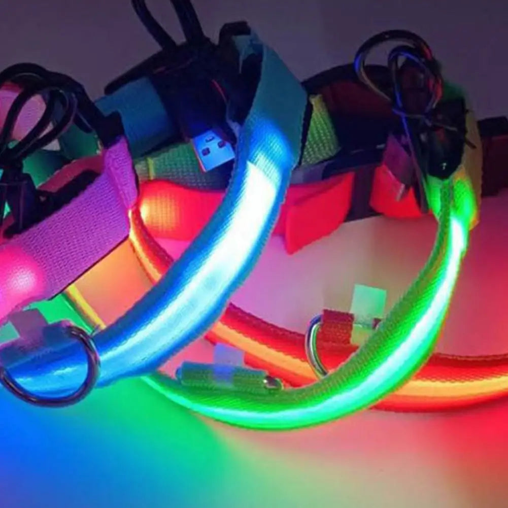 Adjustable LED Pet Harness USB Rechargeable Light Up Dog Harness