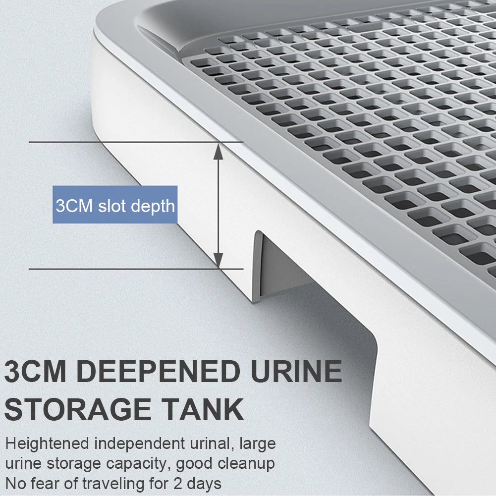 Portable Dog Potty Tray with Pee Wall.