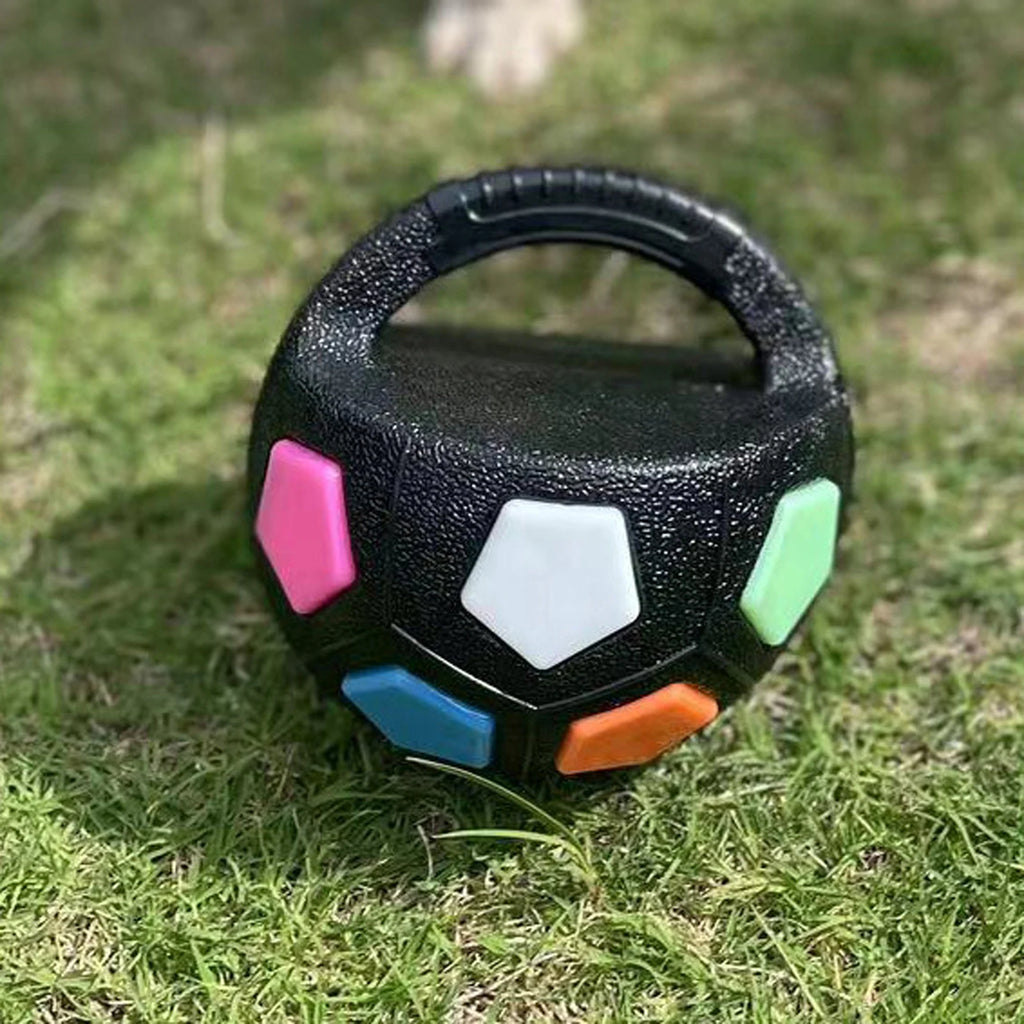 Dog Calming Ball with Handle Pet Dog Football Shape Toy.