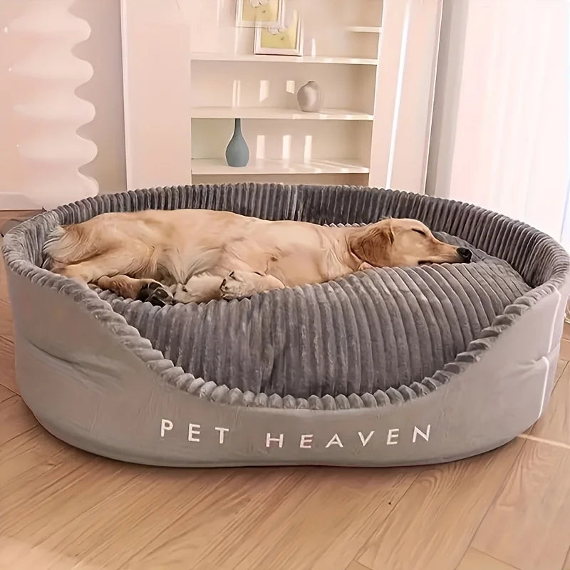 A super sized pet bed that is soft, dirt resistant, non slip