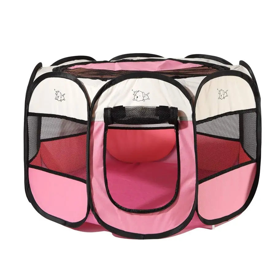 Dog Playpens Portable Soft Dog Exercise Pen Kennel with Carry Bag
