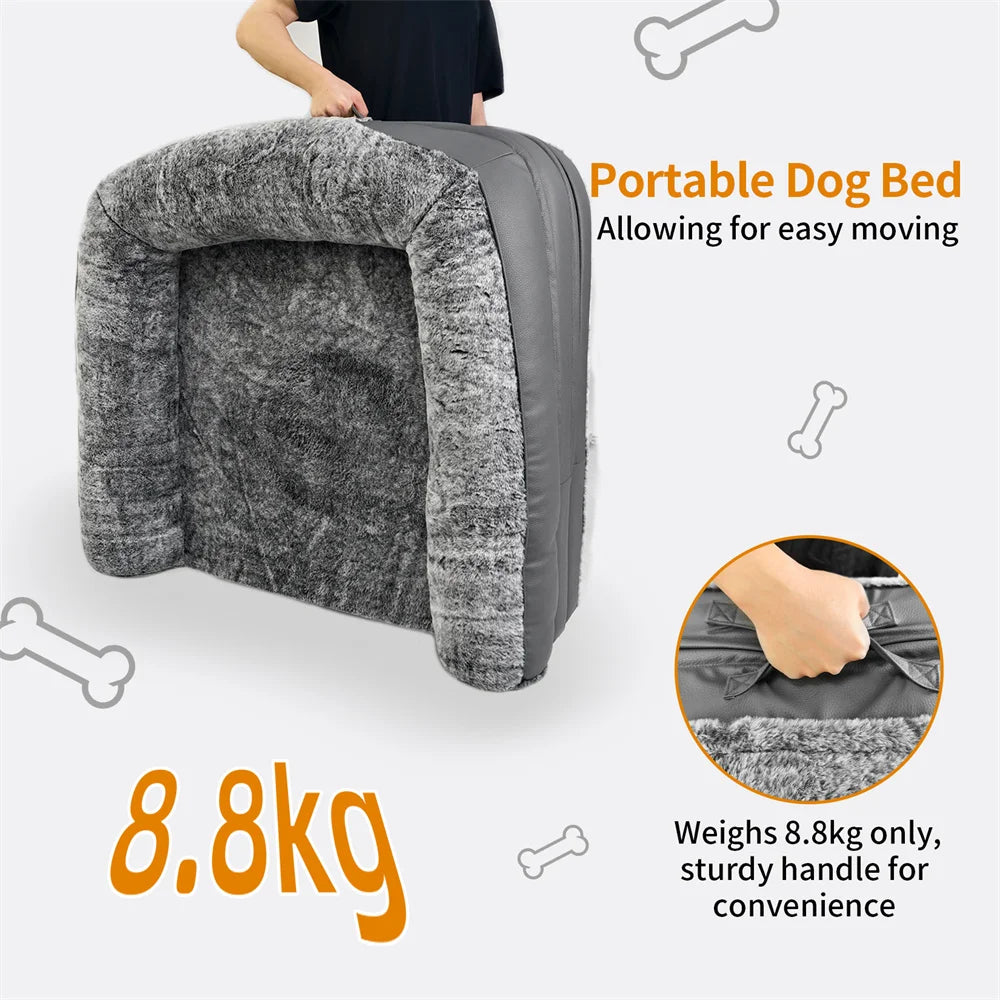 Foldable Human Dog Bed for Adult 2 in 1 Calming Large Dog Bed Washable.