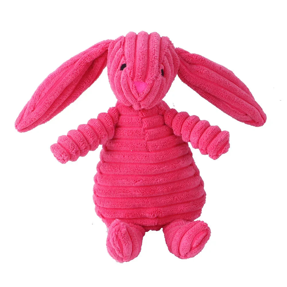 Plush Dog Toy Animals Shape Bite Resistant Squeaky Toys