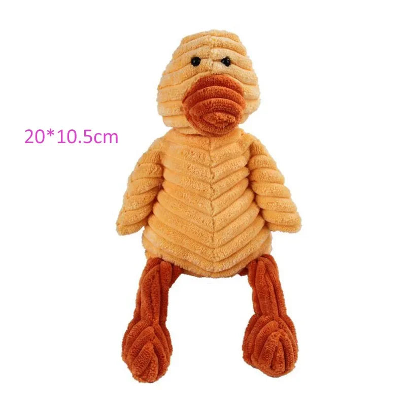 Plush Dog Toy Animals Shape Bite Resistant Squeaky Toys