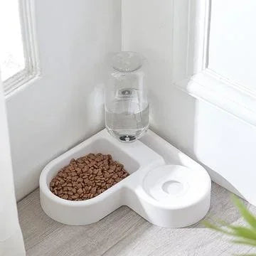 Automatic Pet Feeder & Water Bowl 500ml, Portable
