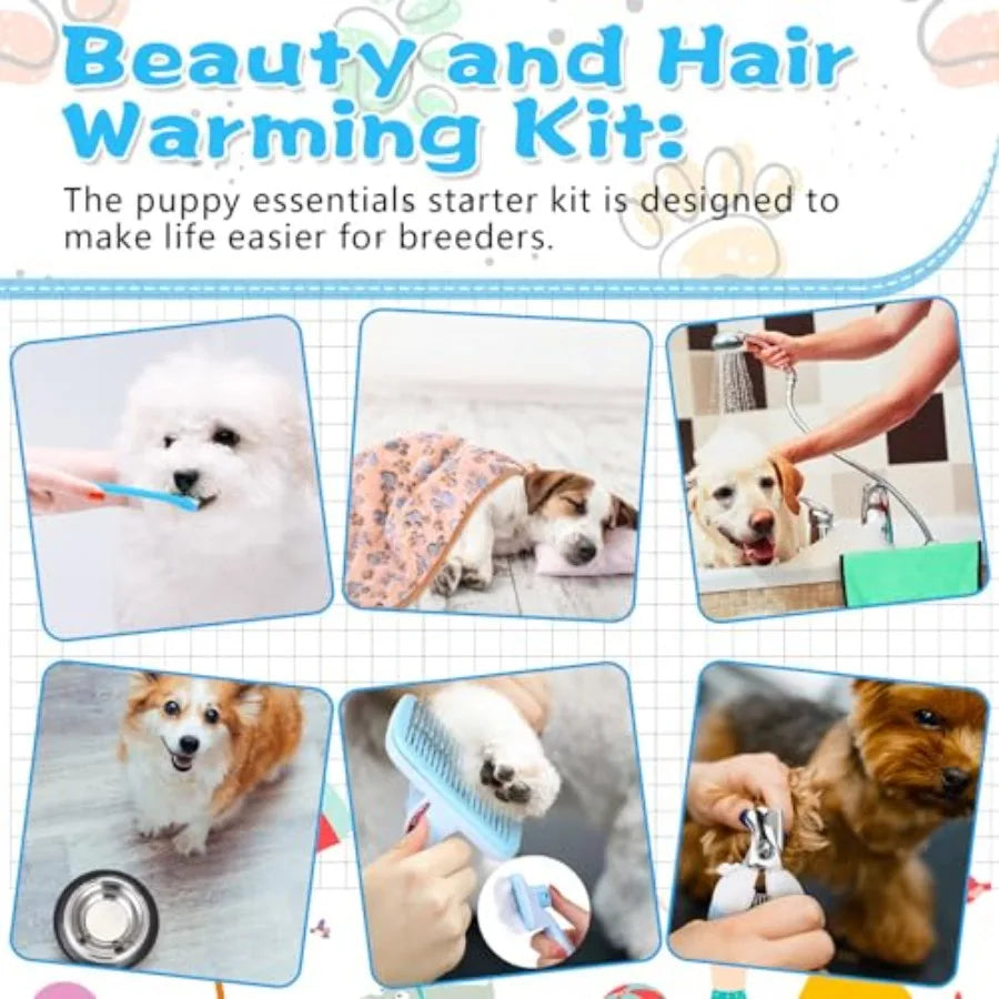 65 Pcs Puppy Supplies Starter Kit Small Dog Essentials