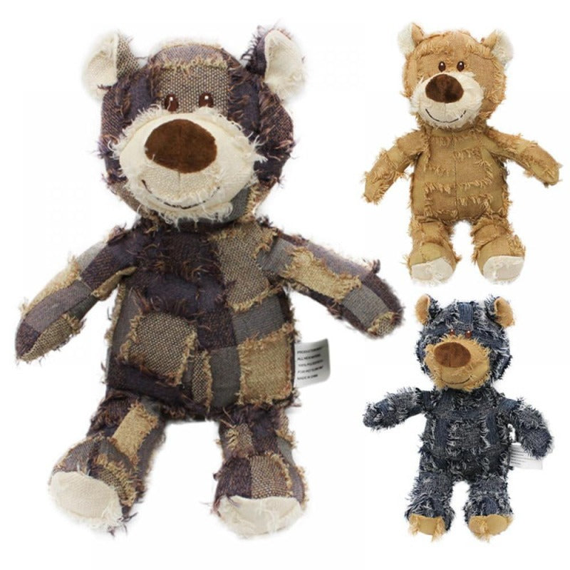 Pet Teddy Bear Soundmaking Toy Plush Interactive Dog Toys