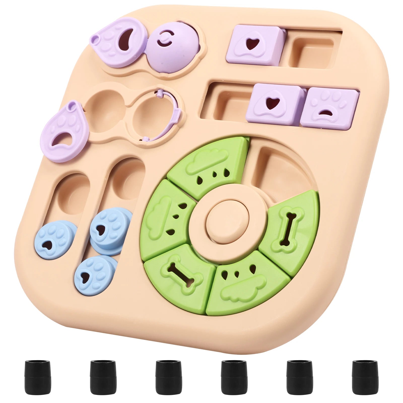 Interactive Dog Puzzle Toys Plastic Treat Dispensing Slow Feeder