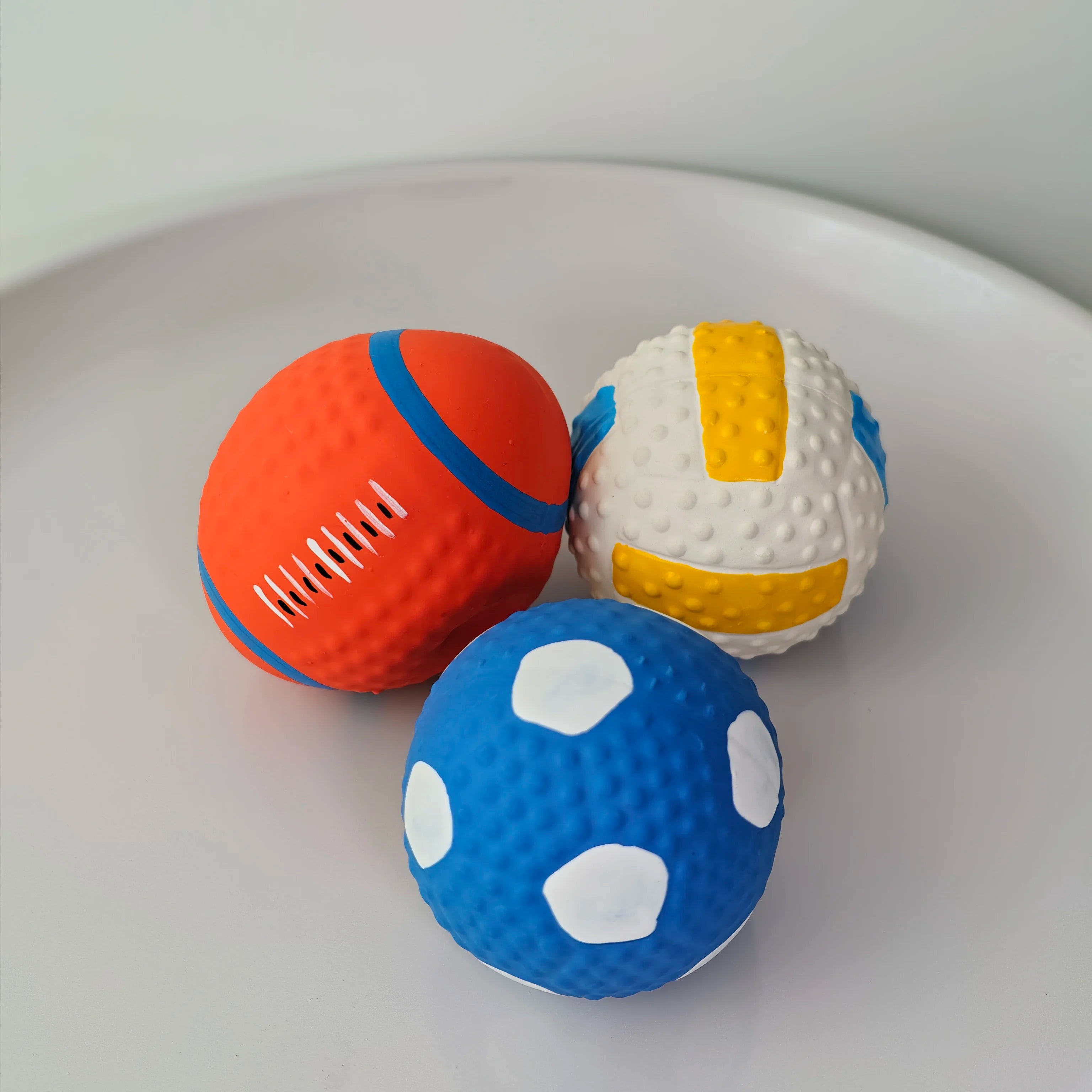 Sound Toy Ball Latex Christmas Gift Interactive Squeaky Ball