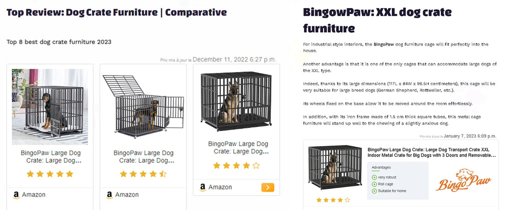 XXL Large Heavy Duty Dog Crate Strong Pet Cage  Square Tube Metal Kennel