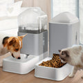 3.5L Automatic Dog/Cat Feeder And Water Dispenser Combo, Removable Stainless Steel Bowl