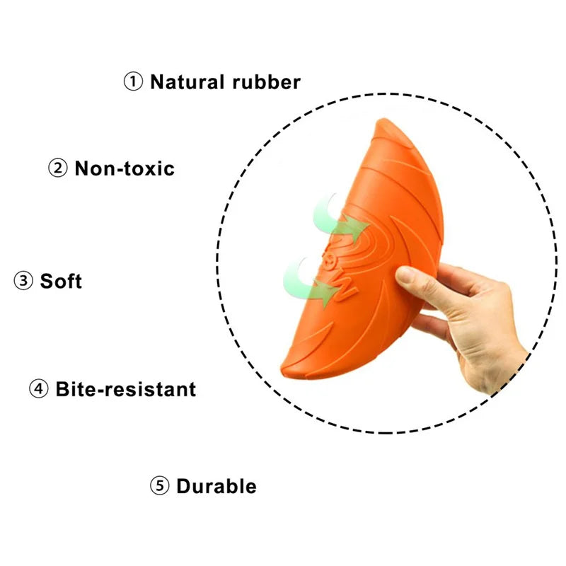 Bite Resistant Flying Disc Toys For Dog Multifunction