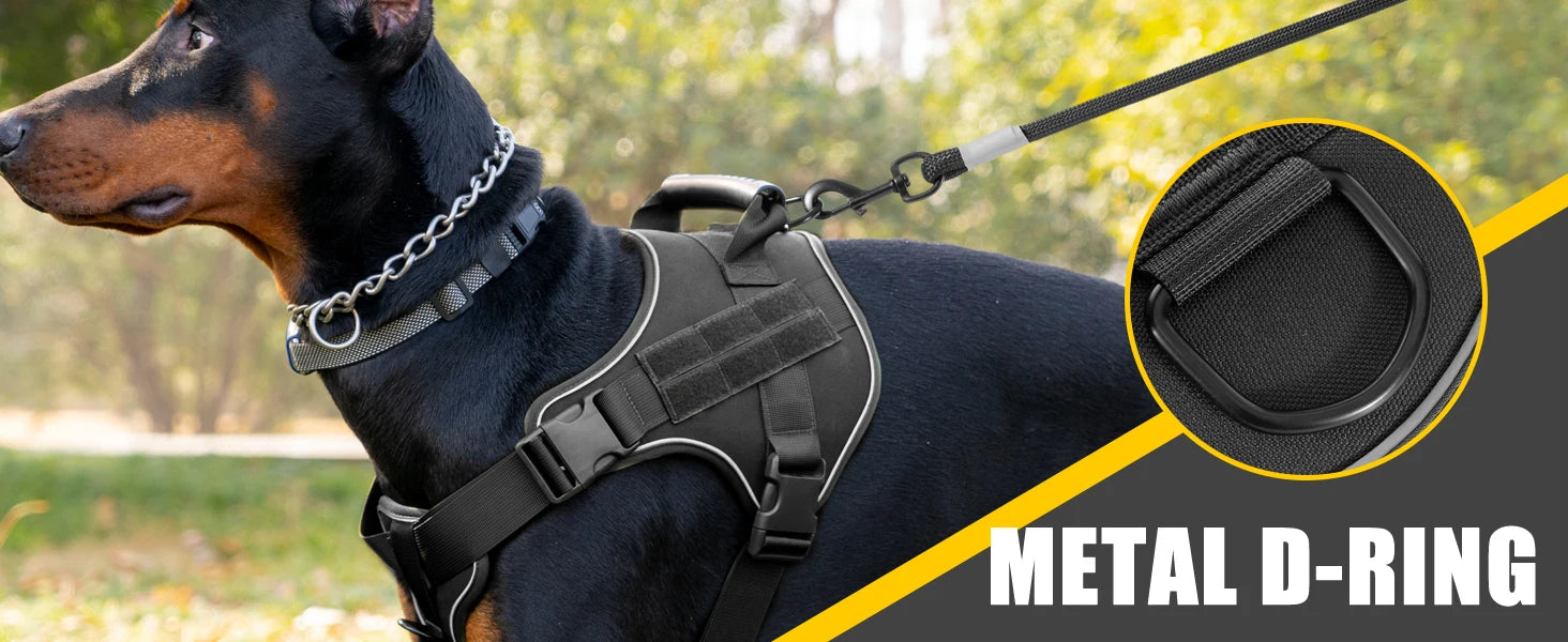 Tactical Dog Harness Doberman Pinscher Pet Training Vest