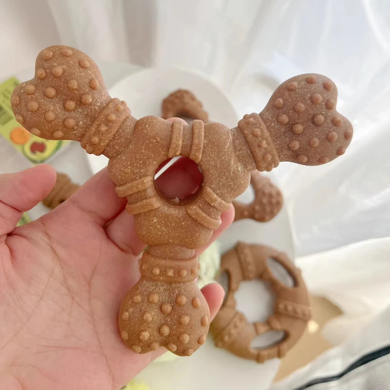 1pcs Natural Safety Plastic Dog Chewing Toy Simulated Bone