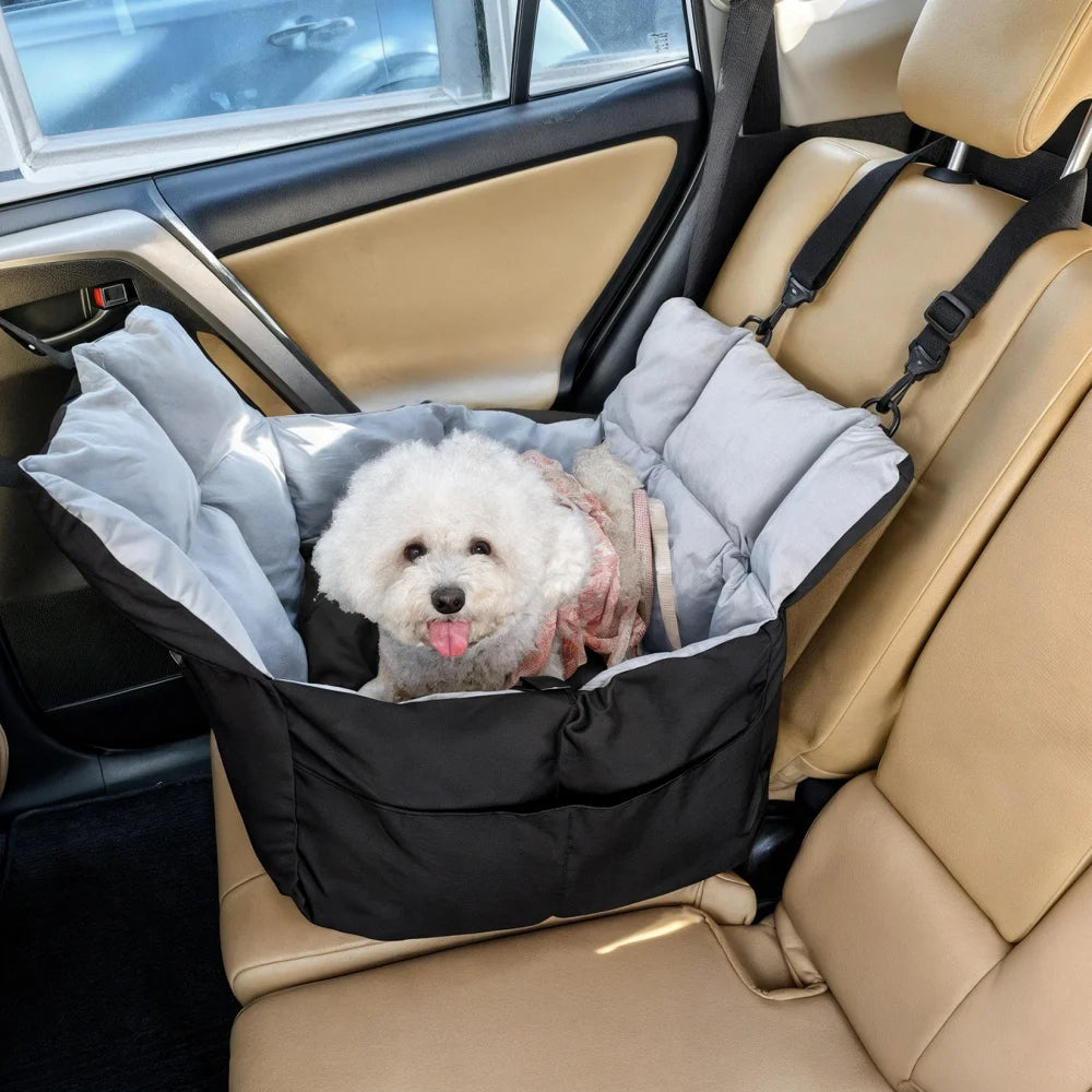 Portable Dog Car Seat Pet Puppy Booster Travel Bed
