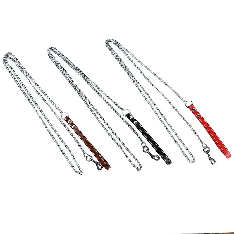 Durable Anti-Bite Metal Dog Chain Lead For Small Medium Large Dog
