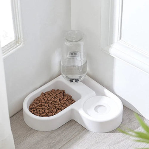 Automatic Pet Feeder & Water Bowl 500ml, Portable