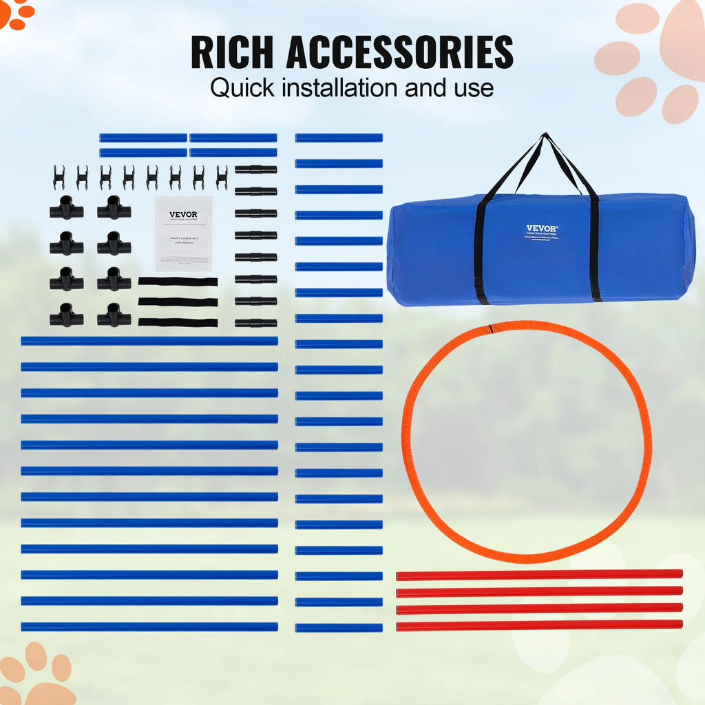 Dog Agility Training Equipment 4 PCS/5 PCS/7 PCS Set