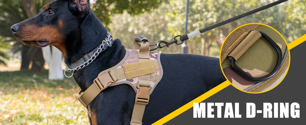 Tactical Dog Harness Doberman Pinscher Pet Training Vest