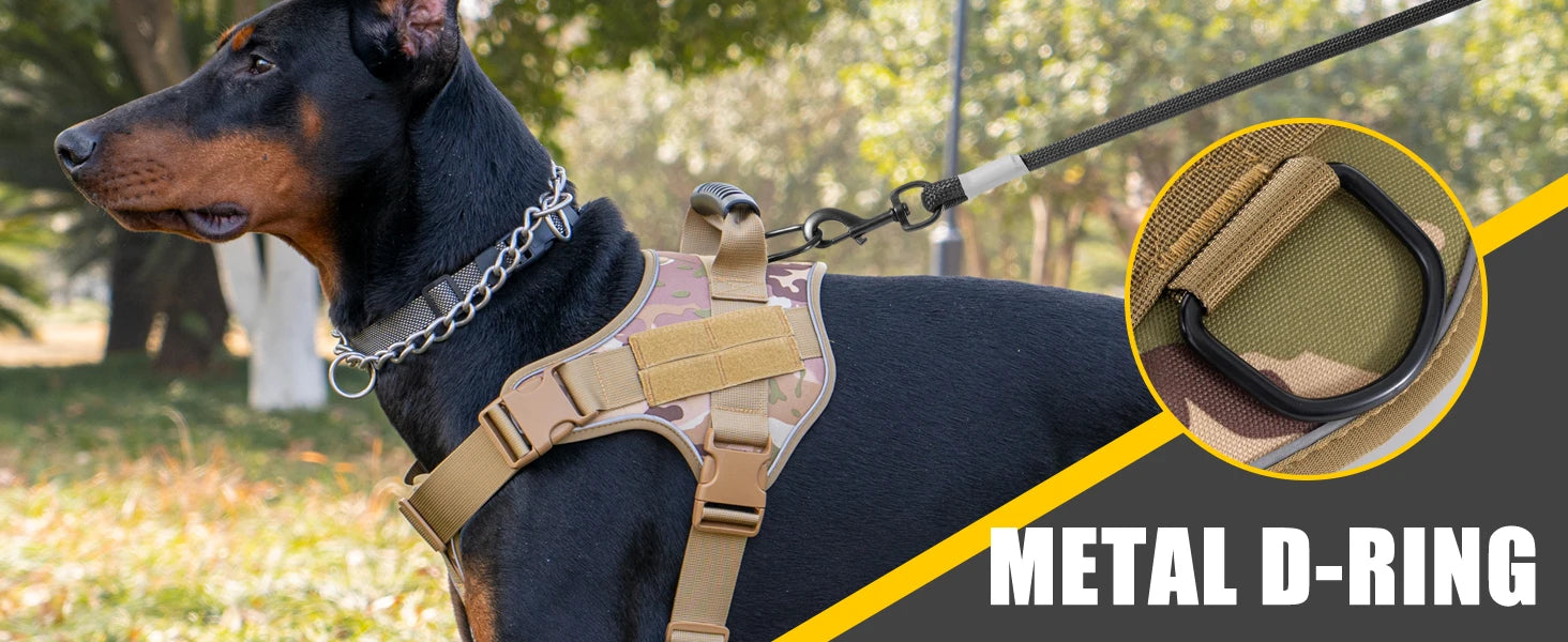 Tactical Dog Harness Doberman Pinscher Pet Training Vest