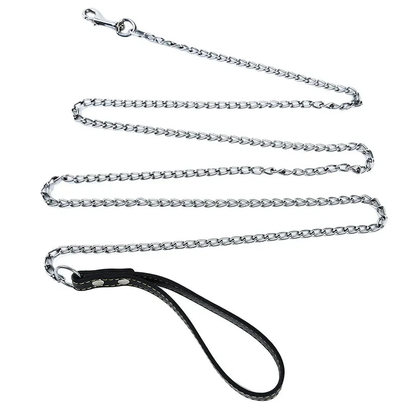 Durable Anti-Bite Metal Dog Chain Lead For Small Medium Large Dog