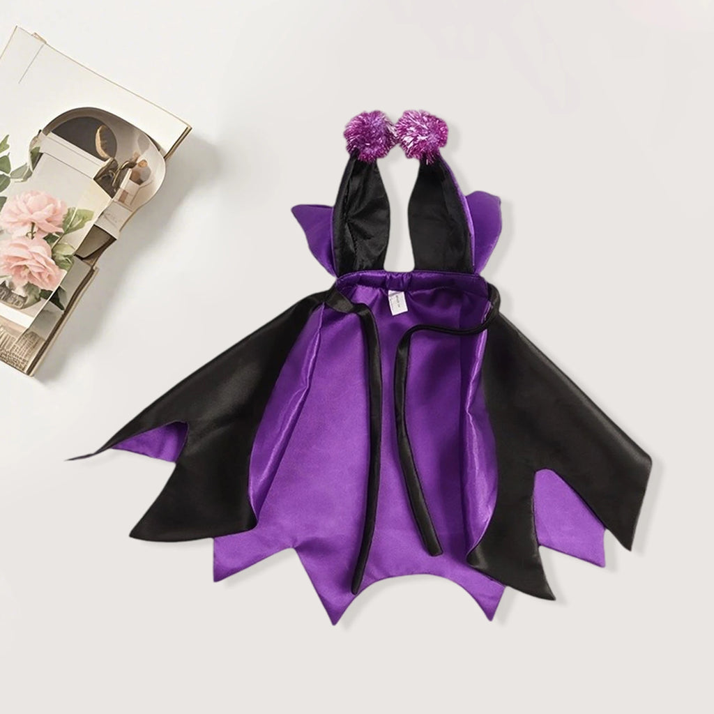 Halloween Pet Costume Set Funny Devil Cosplay Outfit with Cape