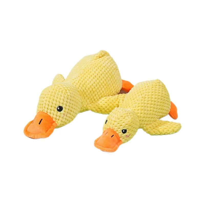 Plush Companion Sleeping Duck Dog Toys for Small Large Dogs