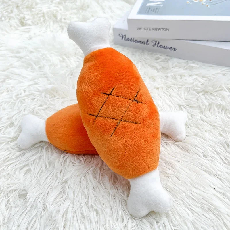 Plush Companion Sleeping Duck Dog Toys for Small Large Dogs