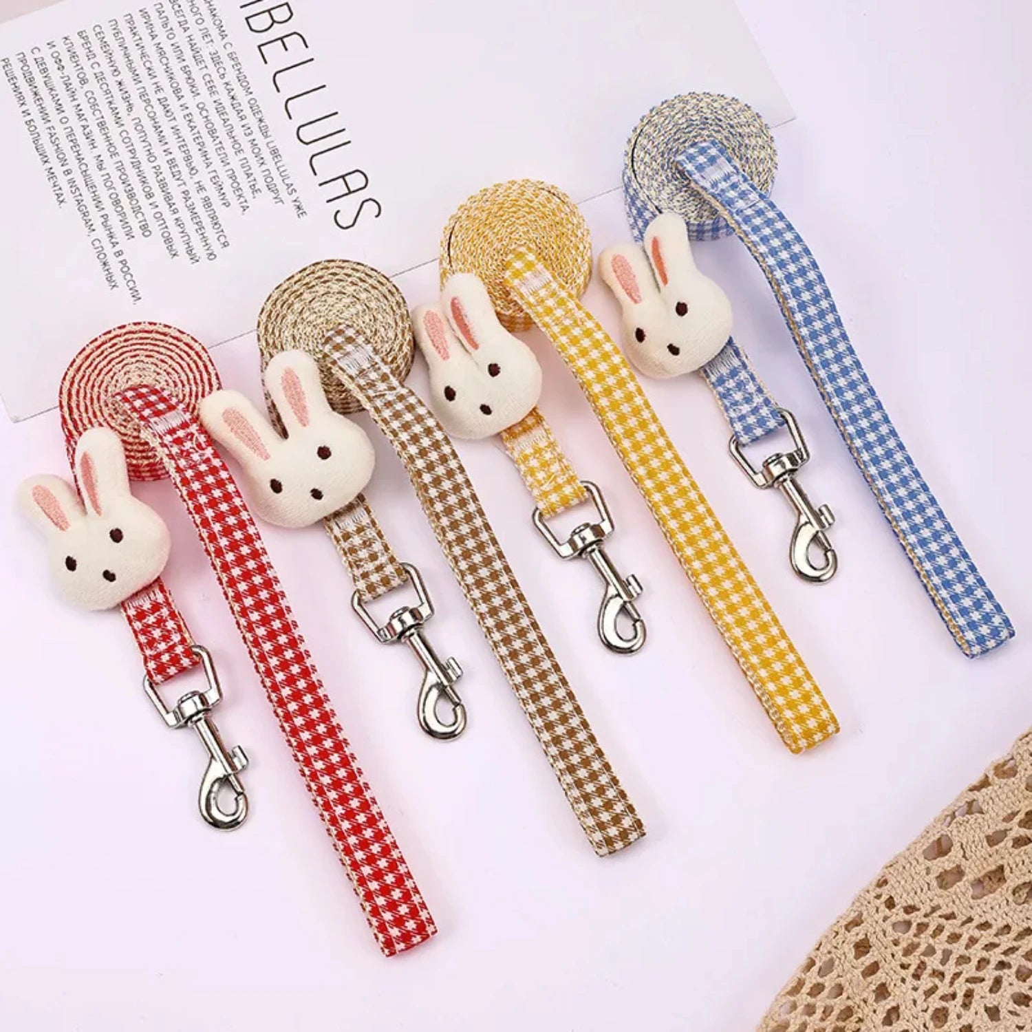 Small Dog Harness Leash  Quick Release Nylon Straps Anti Pulls