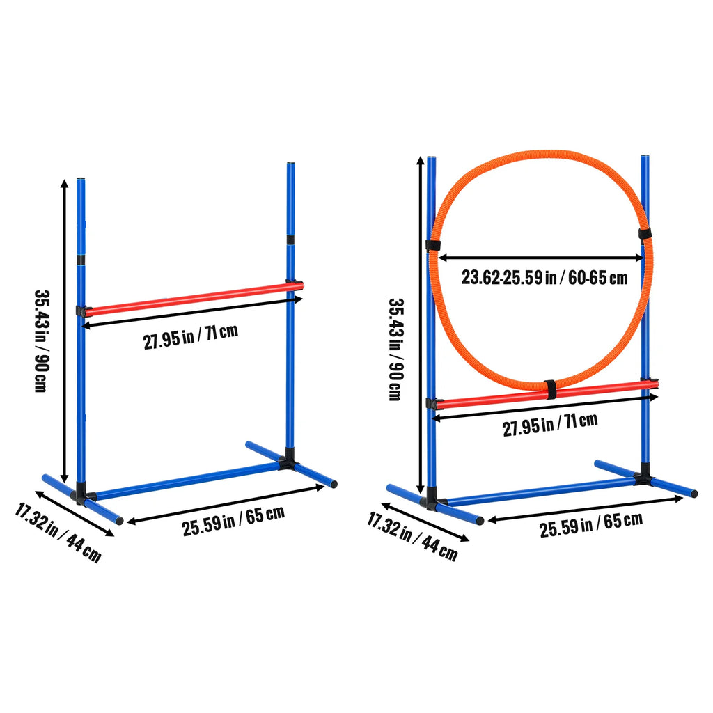 Dog Agility Training Equipment 4 PCS/5 PCS/7 PCS Set