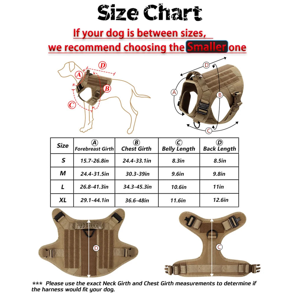 Large Harness for German Shepherd and Malinois Training