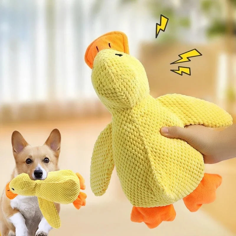 Plush Companion Sleeping Duck Dog Toys for Small Large Dogs