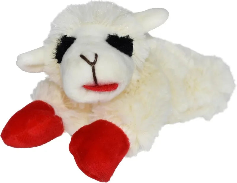 6" Lamb Chop Squeaky Dog Toy, Extra Soft Plush Chew Toy.